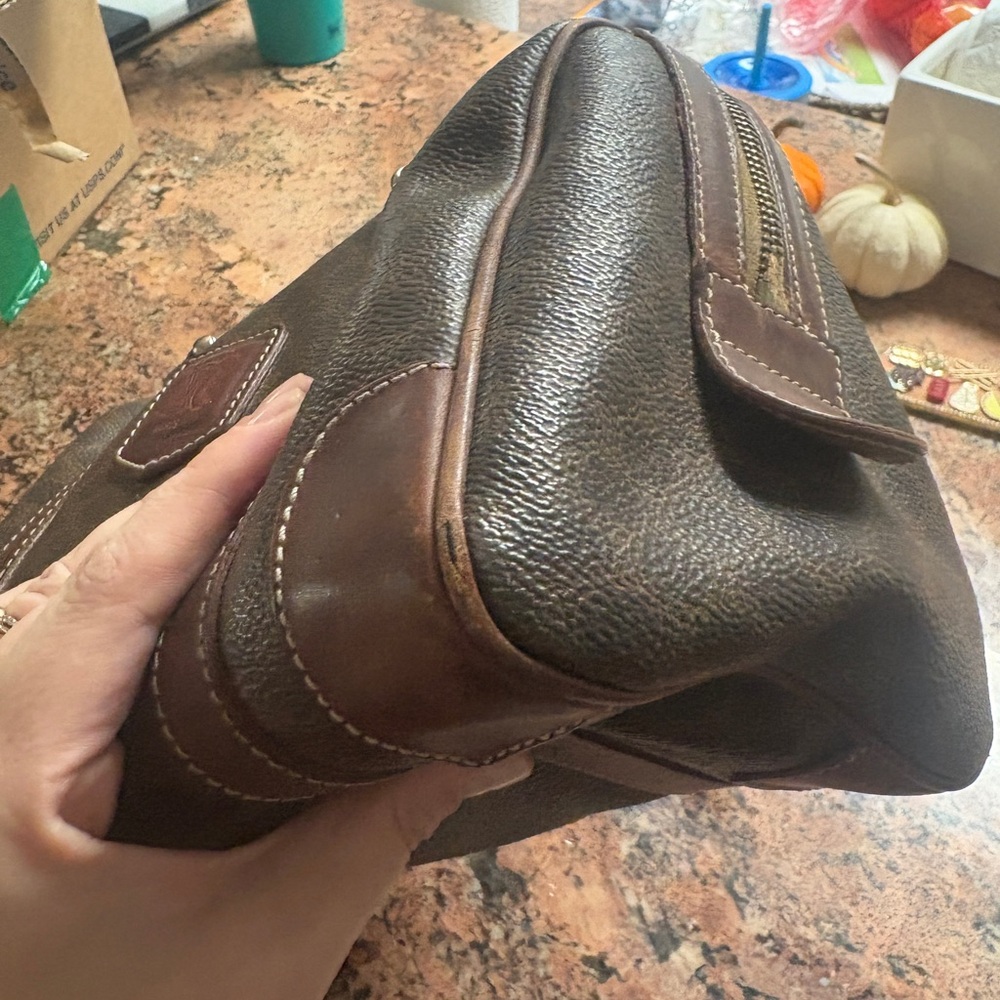 Celine Brown Patterned Duffel Bag - image 5